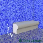 скамья хамам, скамья для хамама купить в мск, скамья в хамам из пенопласта