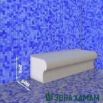 скамья для хамама, скамья для хамама купить, скамья для хамама из полистирола