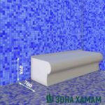 мебель для хамама, скамейка в хамама, размеры скамейки для хамама из пенополистирола, скамья цена, скамья для хамам купить