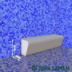мебель для хамама, скамейка в хамама, размеры скамейки для хамама из пенополистирола, скамья цена, скамья для хамам купить